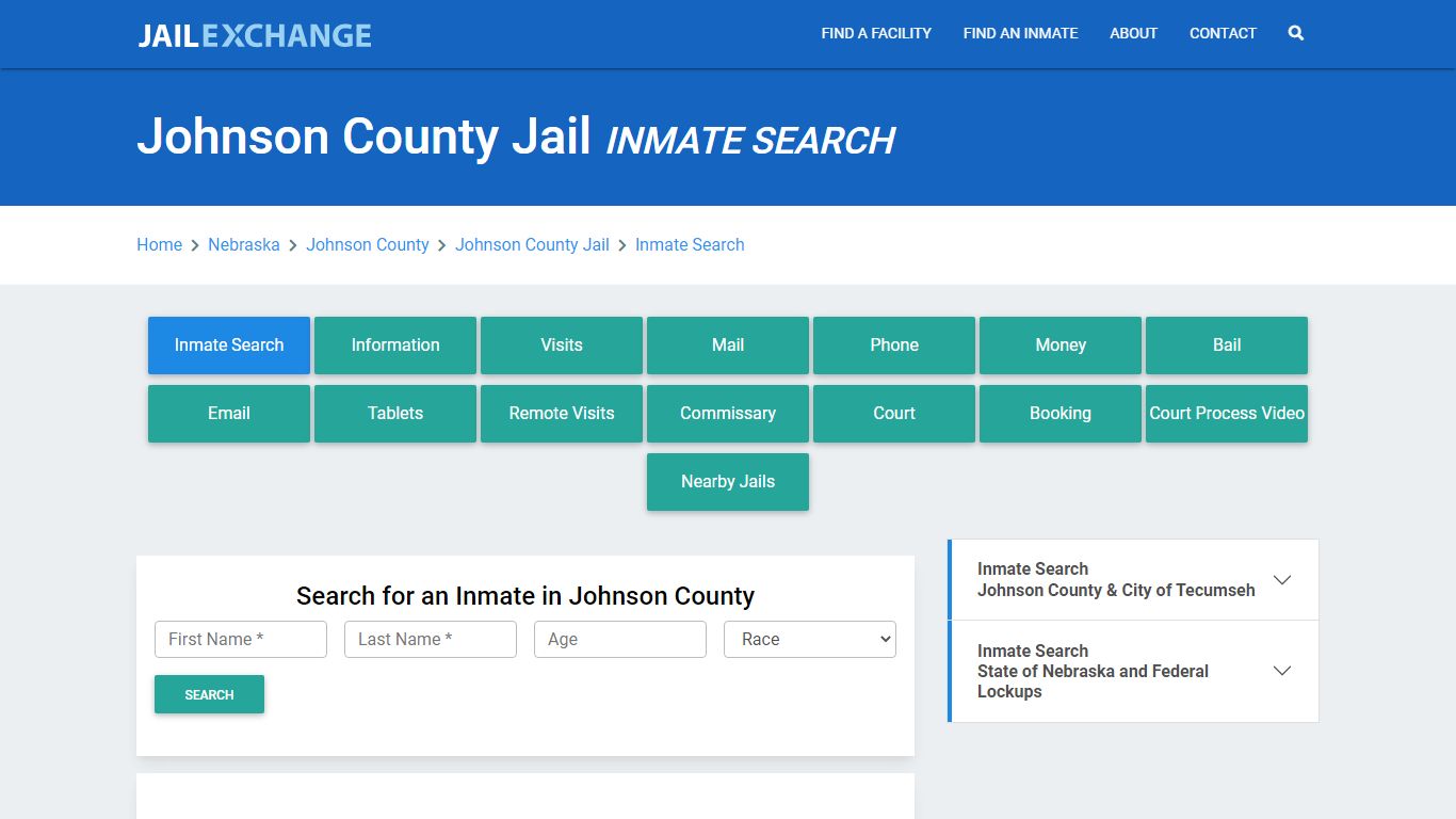 Johnson County Jail, NE Inmate Search: Roster & Mugshots